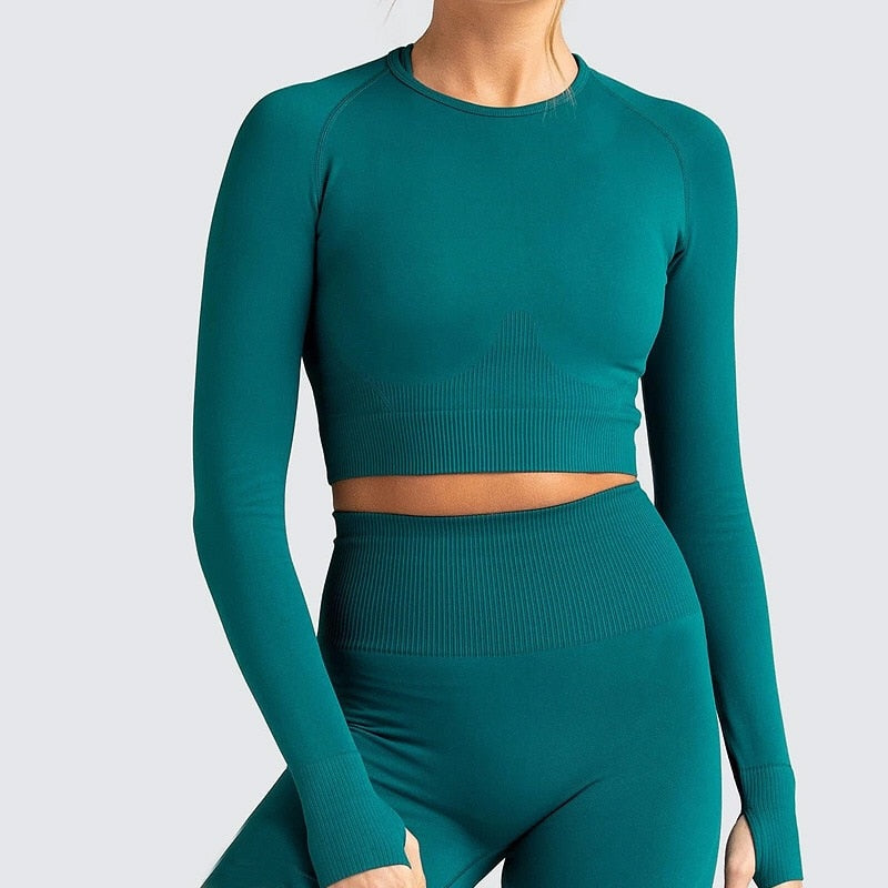 Women's Long Sleeve Top Gym Leggings