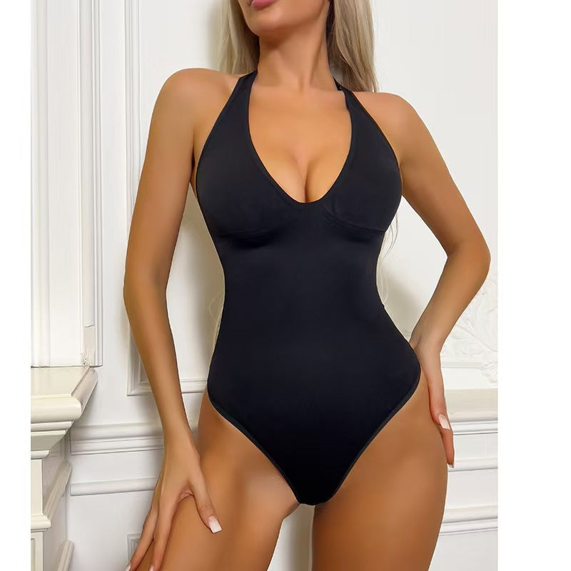 Discover Comfort and Confidence with our Bodyshaper Thong Bodysuit Seamless Tummy Control & Shaping Underwear Classyfashion24.com