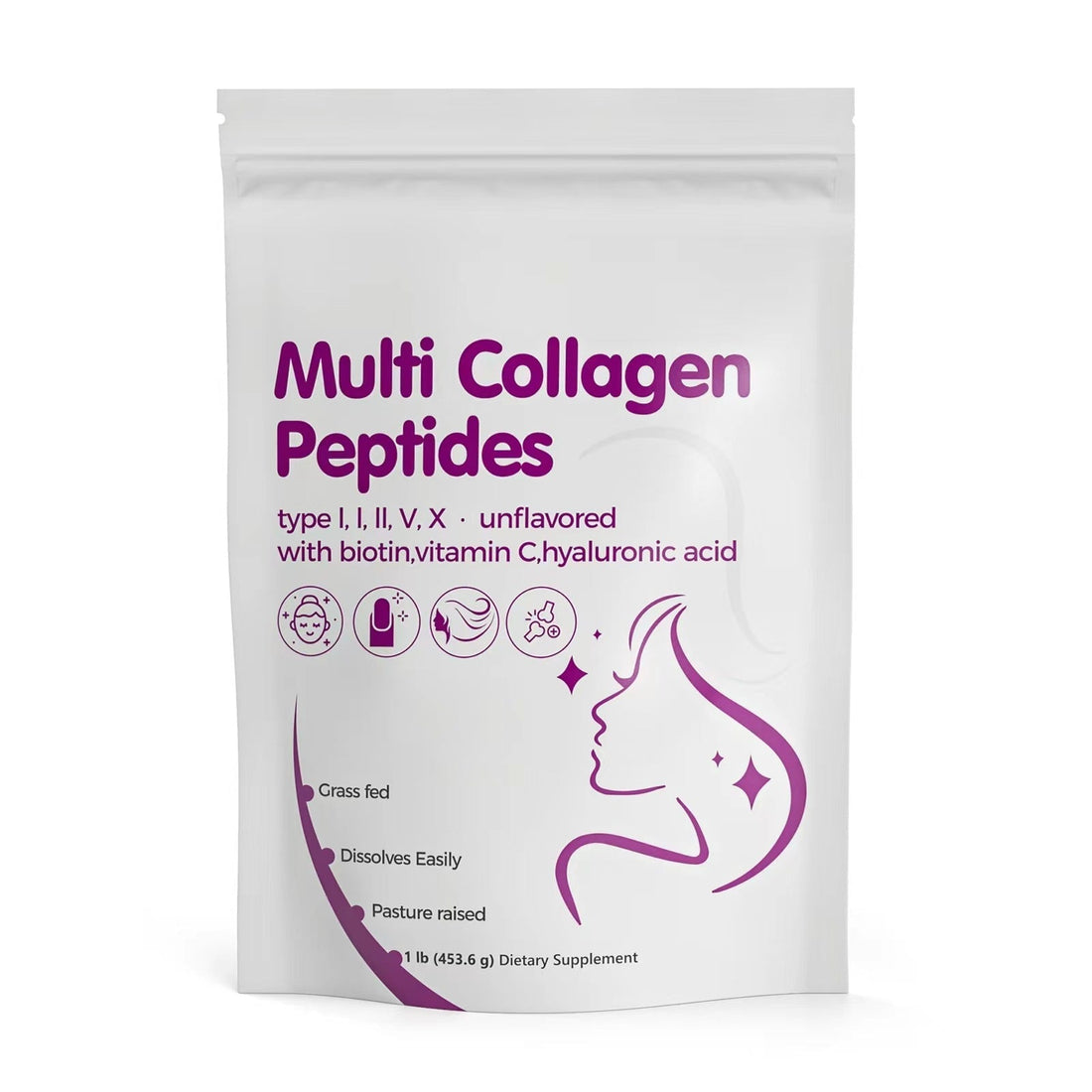 Multi Collagen Peptides Powder – Premium Hydrolyzed Protein for Adults
