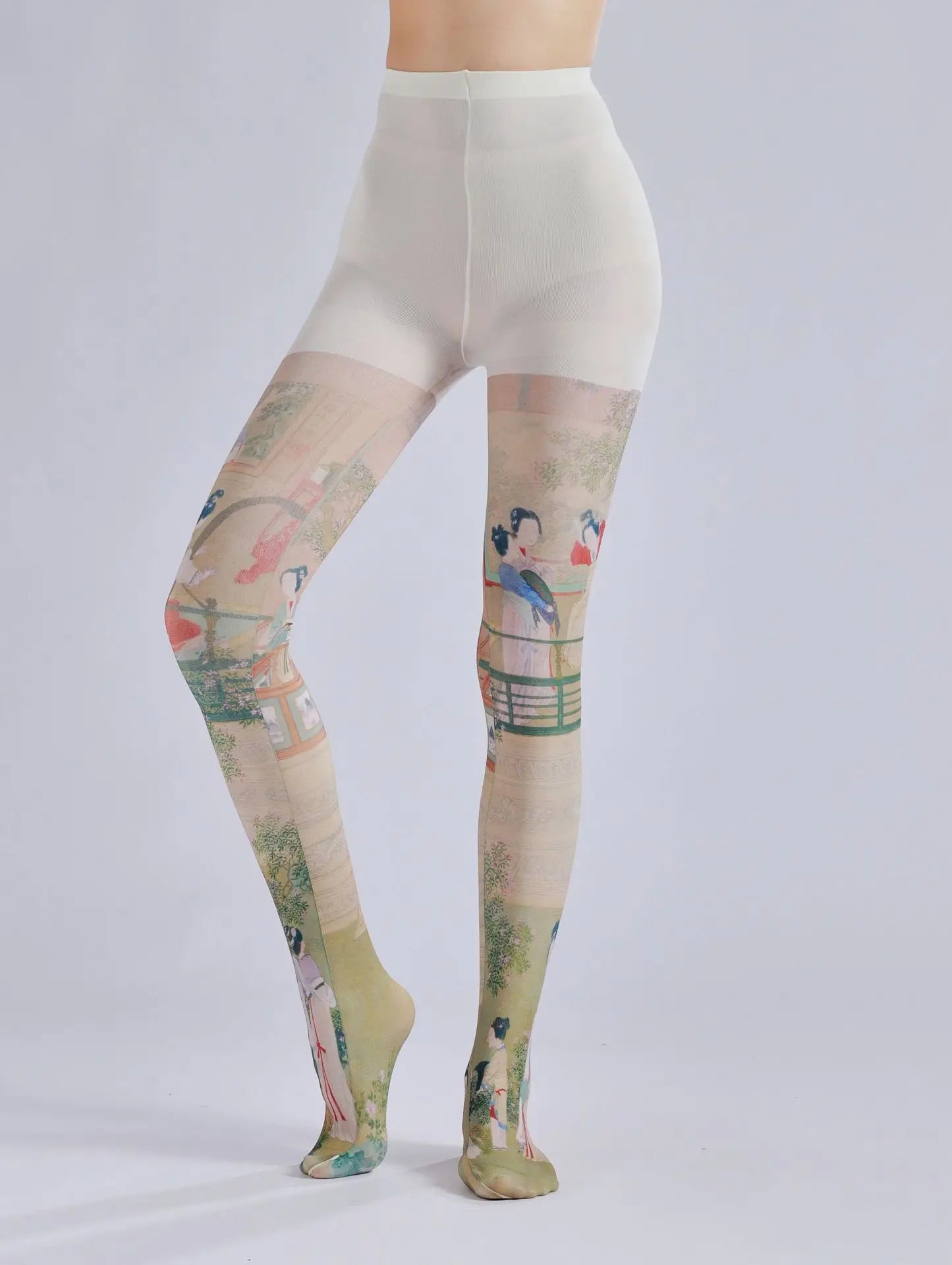 Pattern Printed Pantyhose – Retro and Personalized Bottom Socks