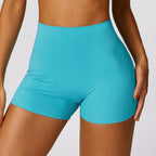 High-Waisted Tummy Control Yoga Shorts – Peach Lift Booty Fitness Shorts