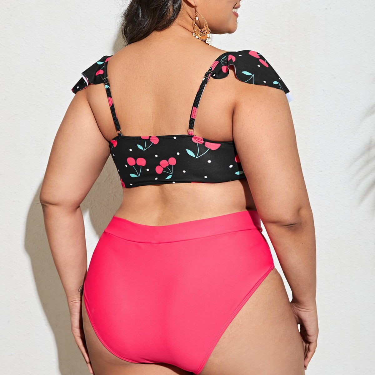 Floral Swimwear Plus Size Color-block Design Sexy  Swimwear - Classyfashion24.com
