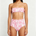 Separate Bikini Set Sexy Printed Multi-color Strapless Swimwear - Classyfashion24.com