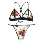 Strawberry Strap Mesh Bikini - Classyfashion24.com