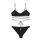 Embellished Triangle Cup Bra & Panty Set - Classyfashion24.com