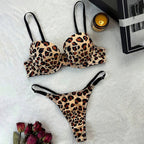 Lace Leopard-Print Lingerie Set for Women - Classyfashion24.com