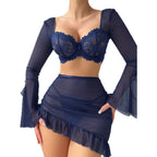 Lace Mesh Lingerie Set for Women