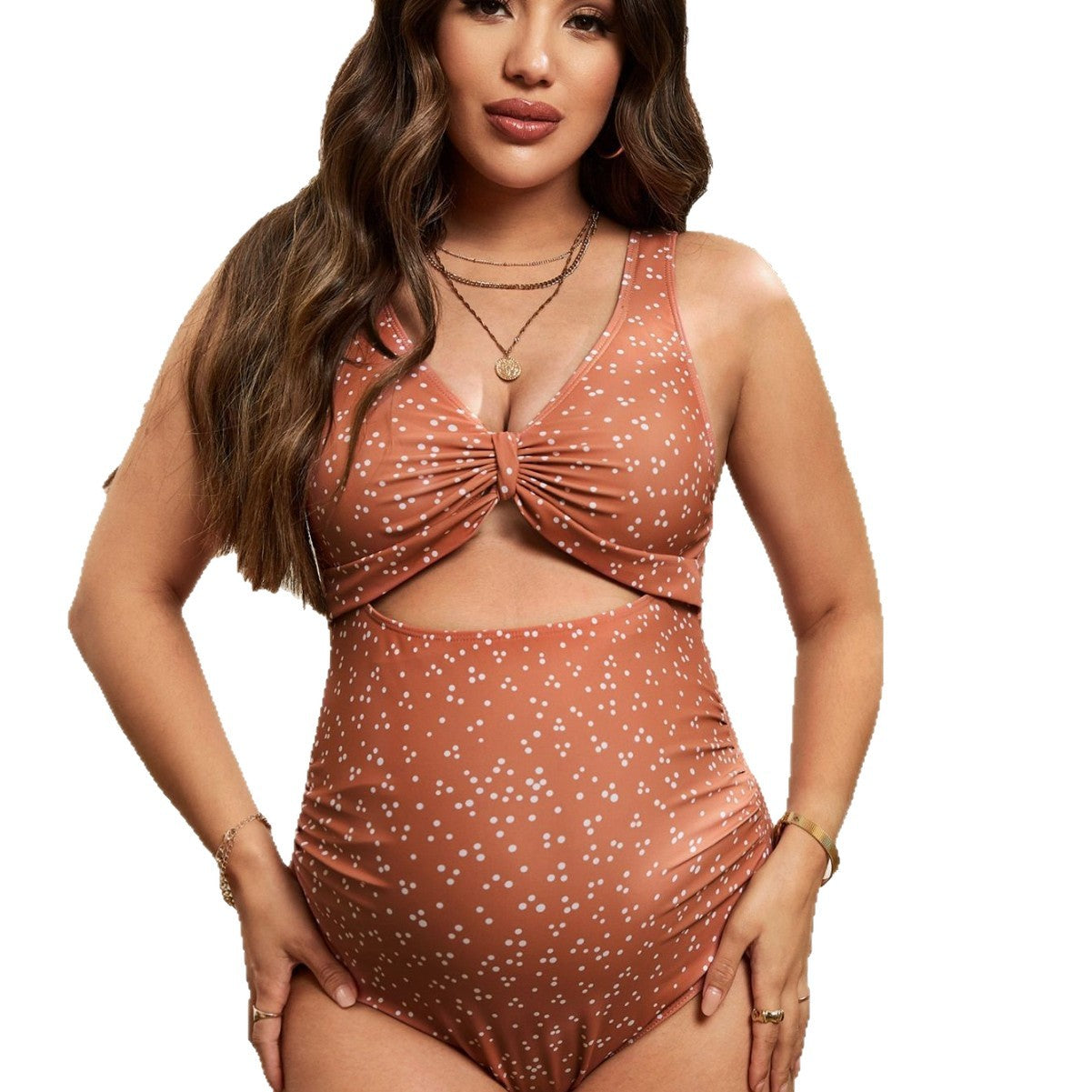 Conservative One-Piece Floral Pattern Comfortable Quick-Dry Swim Suit - Classyfashion24.com