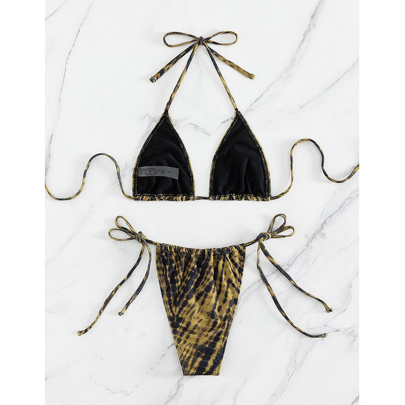 Printed triangle bikini - Classyfashion24.com