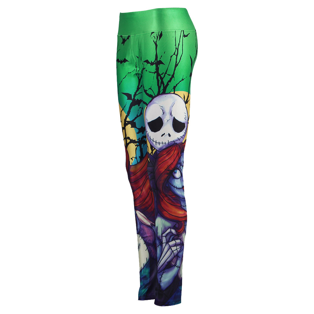 Autumn Jack Skellington Leggings Women Halloween The Nightmare Before Christmas Legging Party Cosplay Printed Leggins