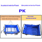 Heavy Duty Folding Utility Wagon – Collapsible All-Terrain Garden & Beach Cart