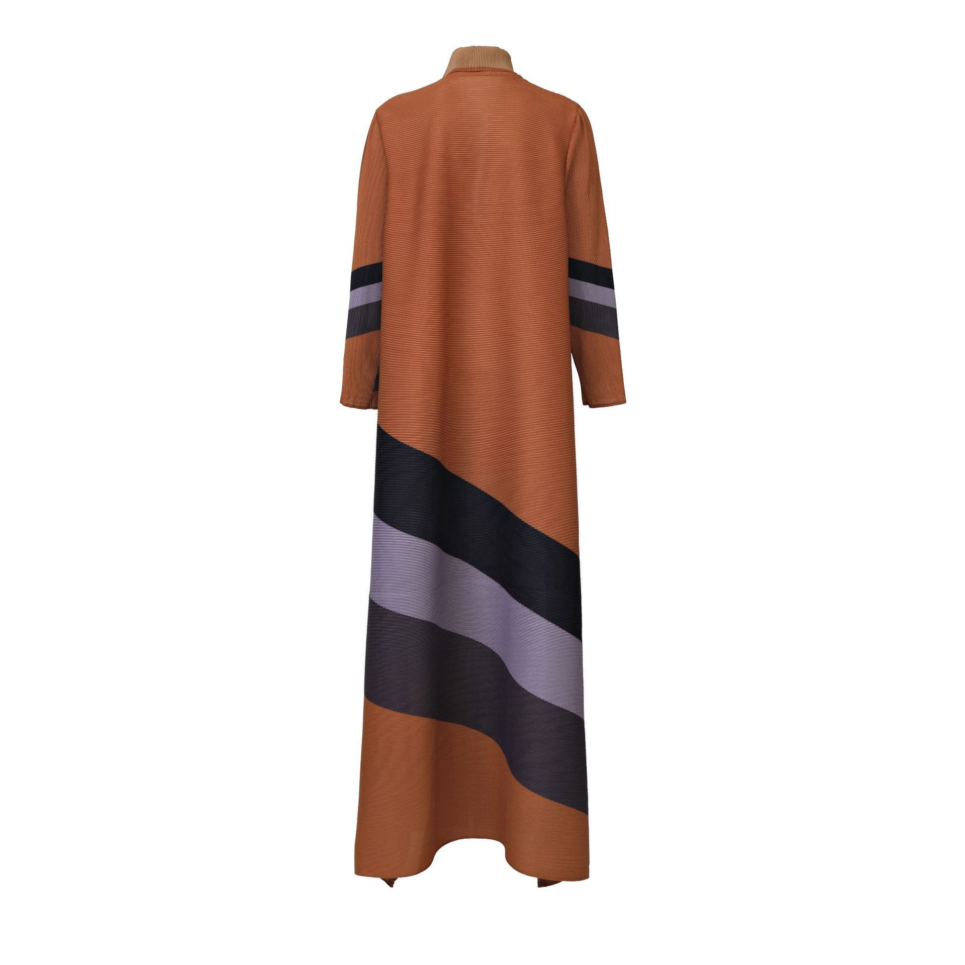 Windbreaker jacket for women with a high-end feel loose fit in large size and tied Muslim robe - Classyfashion24.com