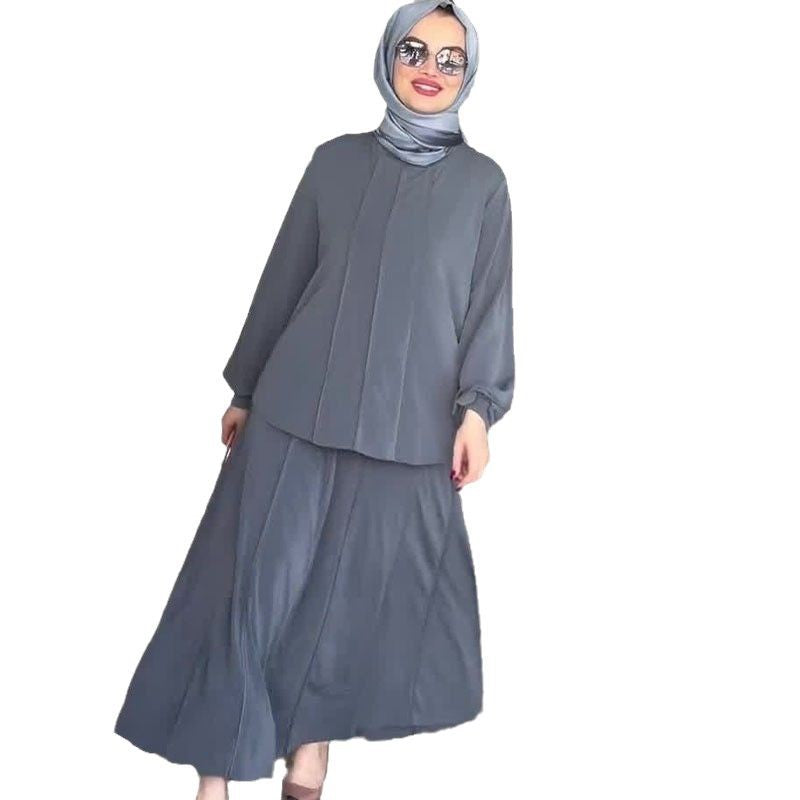 Temperament Muslim top pants loose two-piece set - Classyfashion24.com