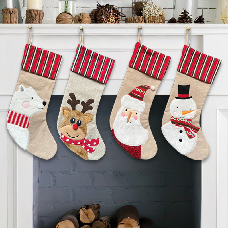 Christmas Snowman Socks Candy Gift Bags
