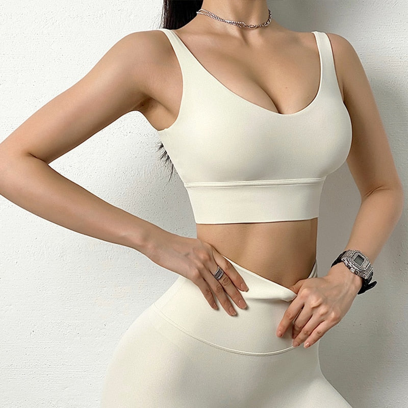 SOISOU 2-Piece Yoga Set with Crop Top & Leggings