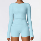 Long-Sleeve Yoga Top for Pilates & Running - Classyfashion24.com