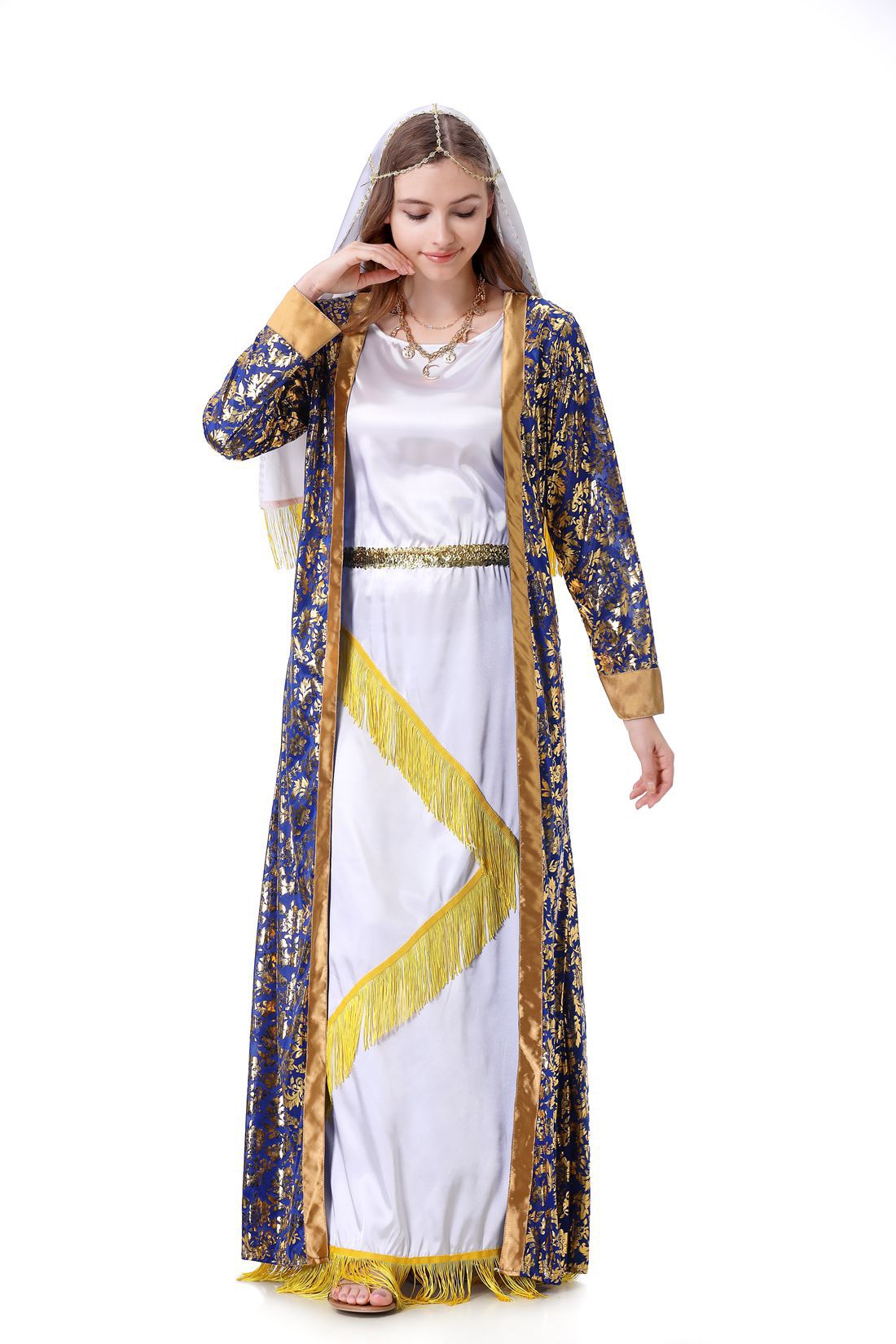 Halloween Costume Adult Arabian Pilgrim Cosplay Role Play Saudi Indian Muslim Robe - Classyfashion24.com