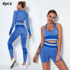 4-Piece Seamless Yoga Set for Women