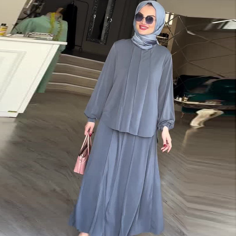 Temperament Muslim top pants loose two-piece set - Classyfashion24.com