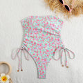 Pull string one-piece swimsuit - Classyfashion24.com