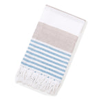 Turkish Striped Fringe Beach Towel – Quick Dry - Classyfashion24.com