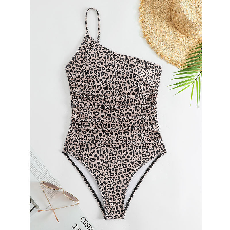 Leopard print one-piece swimsuit - Classyfashion24.com