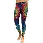 Mandala Flower Leggings – 3D Printed Gradient High Waist Fitness Pants