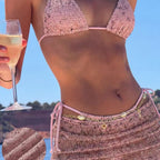Mesh Three-Piece Bikini Swimwear Set Sexy Bathing Suit for Women - Classyfashion24.com