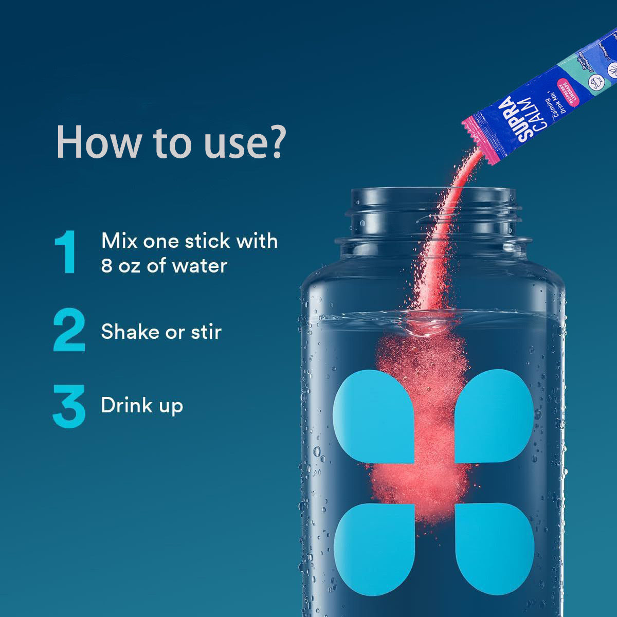 SuperCalm Magnesium Calming Powder with Electrolytes – Raspberry Flavor, 85g