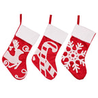 Snowflake Christmas Socks Gift Bags