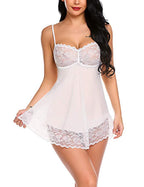 Sexy Lace Camisole by classyfashionz, featuring a sheer white chiffon design with lace trim and adjustable straps.