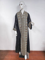 Middle Eastern Muslim Embroidered Long Robe Women's  Elegant Long Dress Loose Fit Dubai Dress - Classyfashion24.com