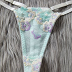 Summer Embroidered Bra Sexy Underwear Bra Set Two Piece Set - Classyfashion24.com