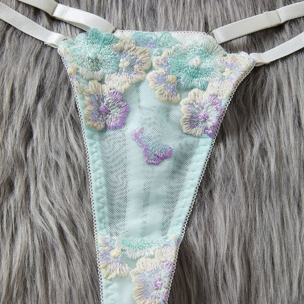 Summer Embroidered Bra Sexy Underwear Bra Set Two Piece Set - Classyfashion24.com