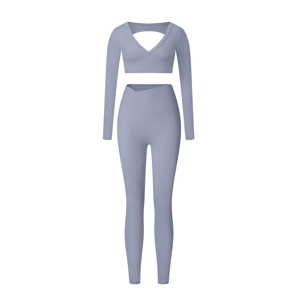 High-Waist Shaping Yoga Suit Set for Women