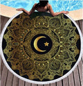 Round Moon 3D-Print Bohemian Beach Towel Tapestry - Classyfashion24.com