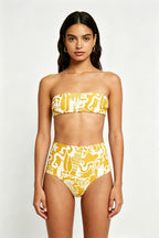 Separate Bikini Set Sexy Printed Multi-color Strapless Swimwear - Classyfashion24.com