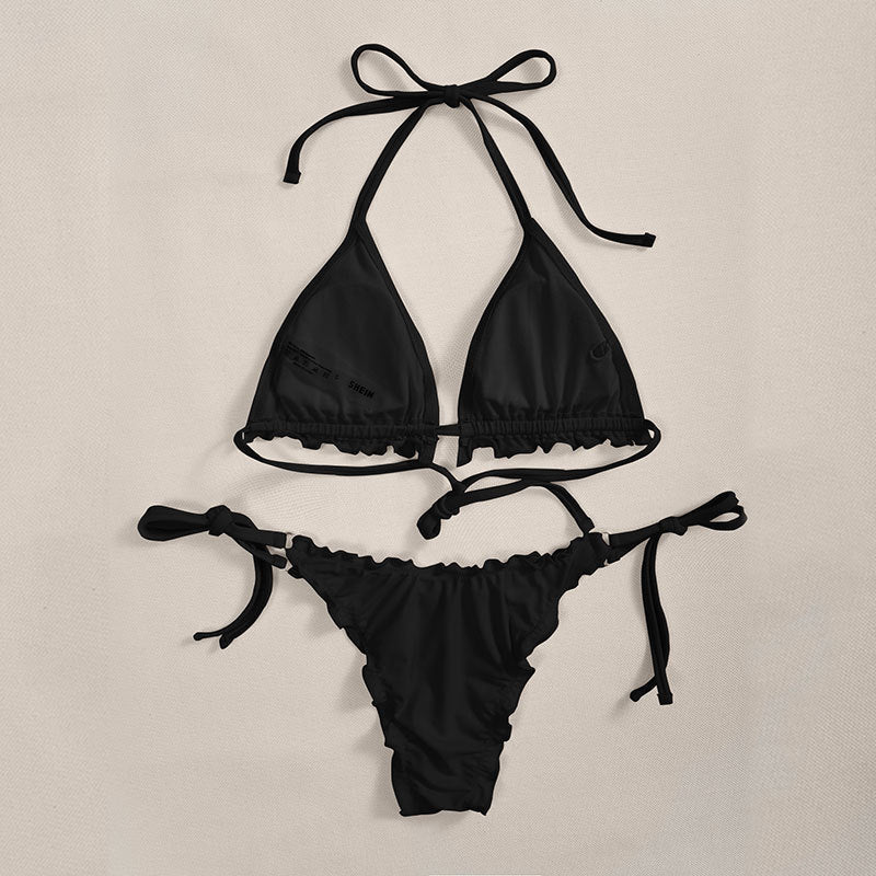 Sexy Two-Piece String Halter Bikini Swimwear - Classyfashion24.com