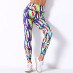 Colorful Printed Seamless Leggings for Women