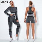 4-Piece Seamless Yoga Set for Women