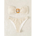 Striped women's split bikini - Classyfashion24.com