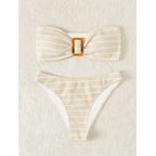 Striped women's split bikini - Classyfashion24.com