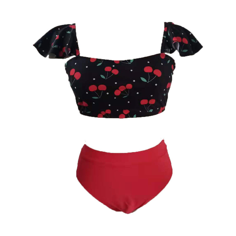 Floral Swimwear Plus Size Color-block Design Sexy  Swimwear - Classyfashion24.com