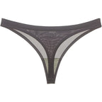 Classyfashionz Women's Sexy Transparent Ice Silk Low Waist G-String Briefs in a sleek design with seamless edges.