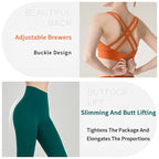 2-Piece Yoga Set with Sports Bra & Leggings - Classyfashion24.com