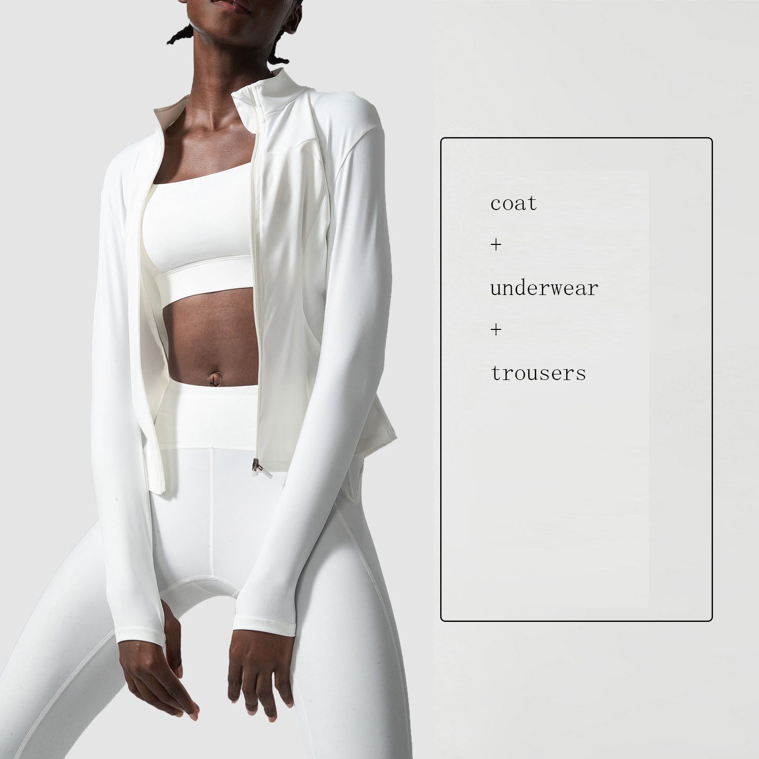 Women's Yoga Wear Suit – Nude Feel Three-Piece Sports & Fitness Set