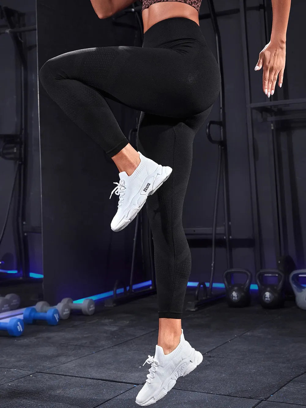 High Waist Active Leggings – Black