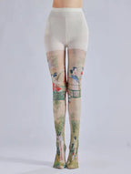 Pattern Printed Pantyhose – Retro and Personalized Bottom Socks