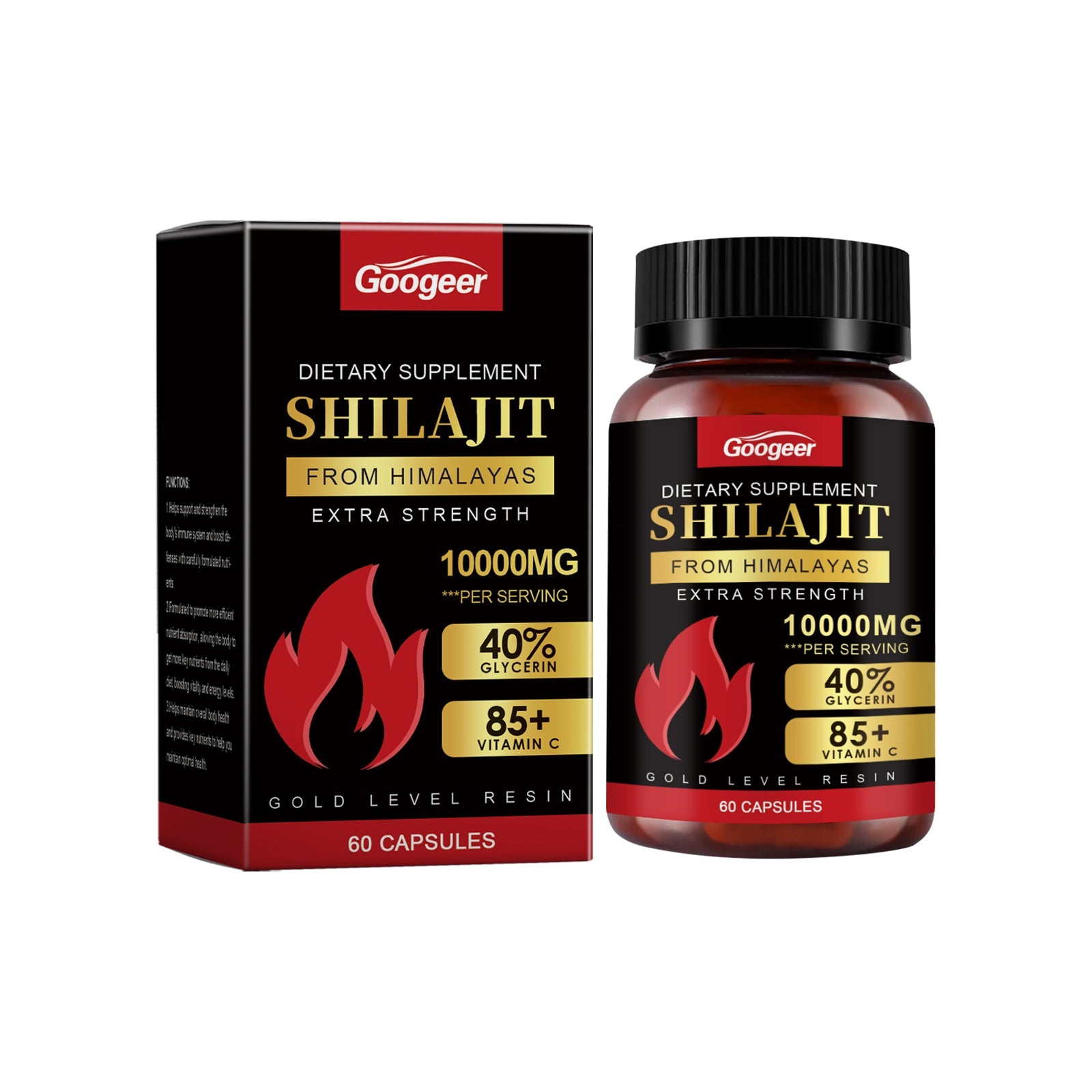 Daily Vitality Dietary Supplement Capsules – With Vitamin C & Glycerin