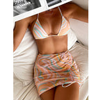 Printed triangle strap bikini - Classyfashion24.com